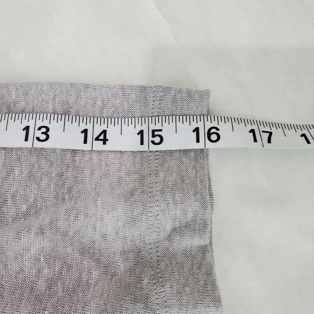 NWT J.Jill Love Linen 100% Linen Grey Pintuck Tunic 3/4 Sleeve Top SZ XS/P - Picture 11 of 13